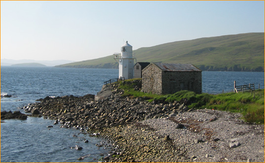 Leuchtturm Firth's Voe (Shetland Islands)